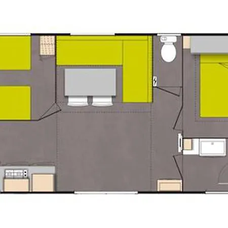 אתר קמפינג Mobil Avec Terrasse - 2 - Api-1-52-503 Saint-Maime