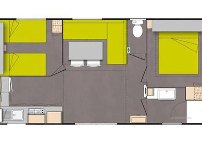 Campingplads Mobil Avec Terrasse - 2 - Api-1-52-503 Saint-Maime